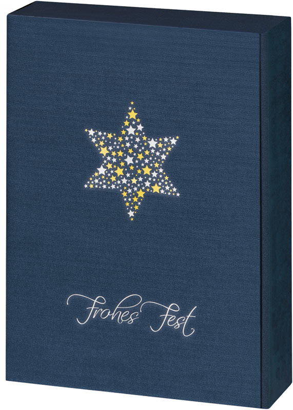 3er Geschenkkarton Lino Stern Dunkelblau