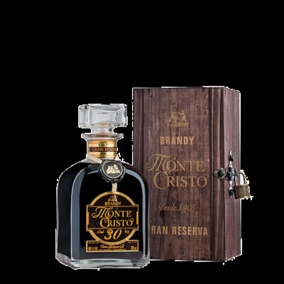 Brandy Monte Cristo 30 años Gran Reserva con Estuche de Madera 70 cl.