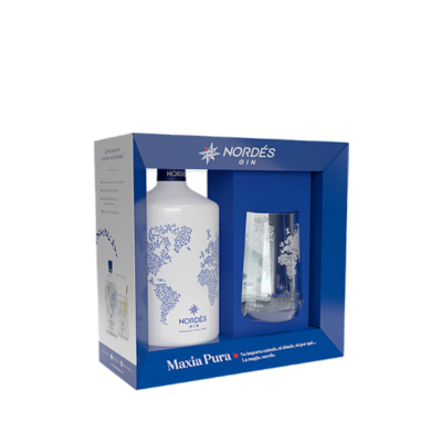 Pack Nordés Gin con 1 Vaso 70 cl.