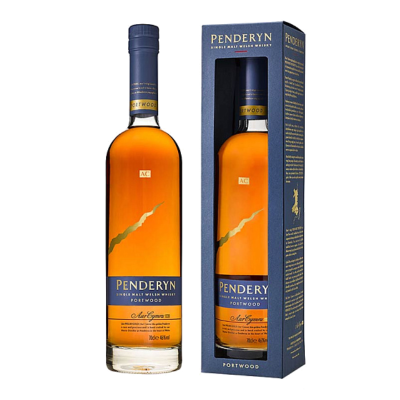 Penderyn Single Malt Welsh Whisky Portwood mit Geschenkbox 70 cl.