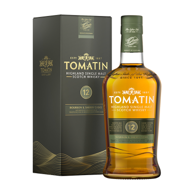 Tomatin 12 Jahre Whisky  70 cl.