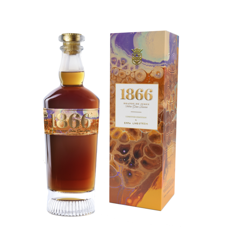 Estuche Brandy 1866 Gran Reserva Edición Emma Lindström Geschenk