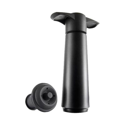 Vakuumpumpe schwarz mit 1 Verschluss Vacu Vin Accesorio